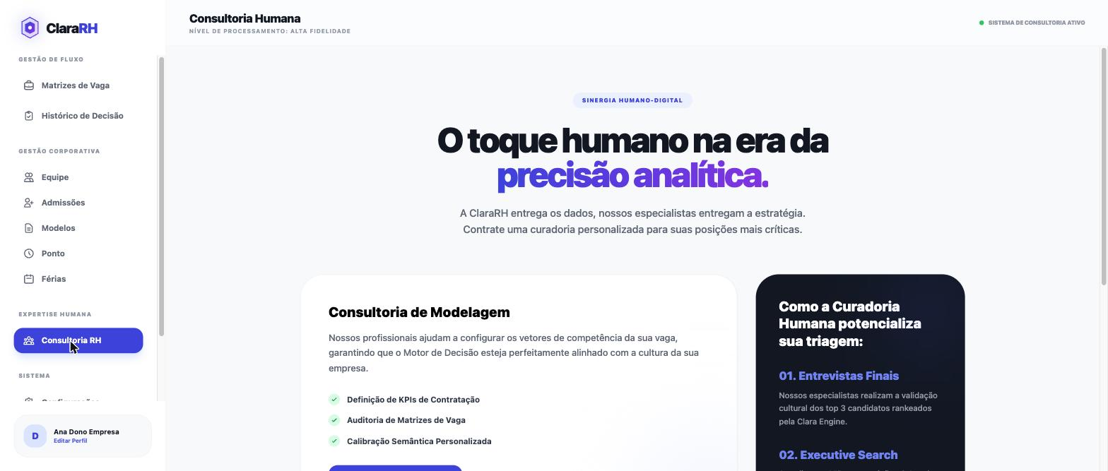 ClaraRH — consultoria de RH
